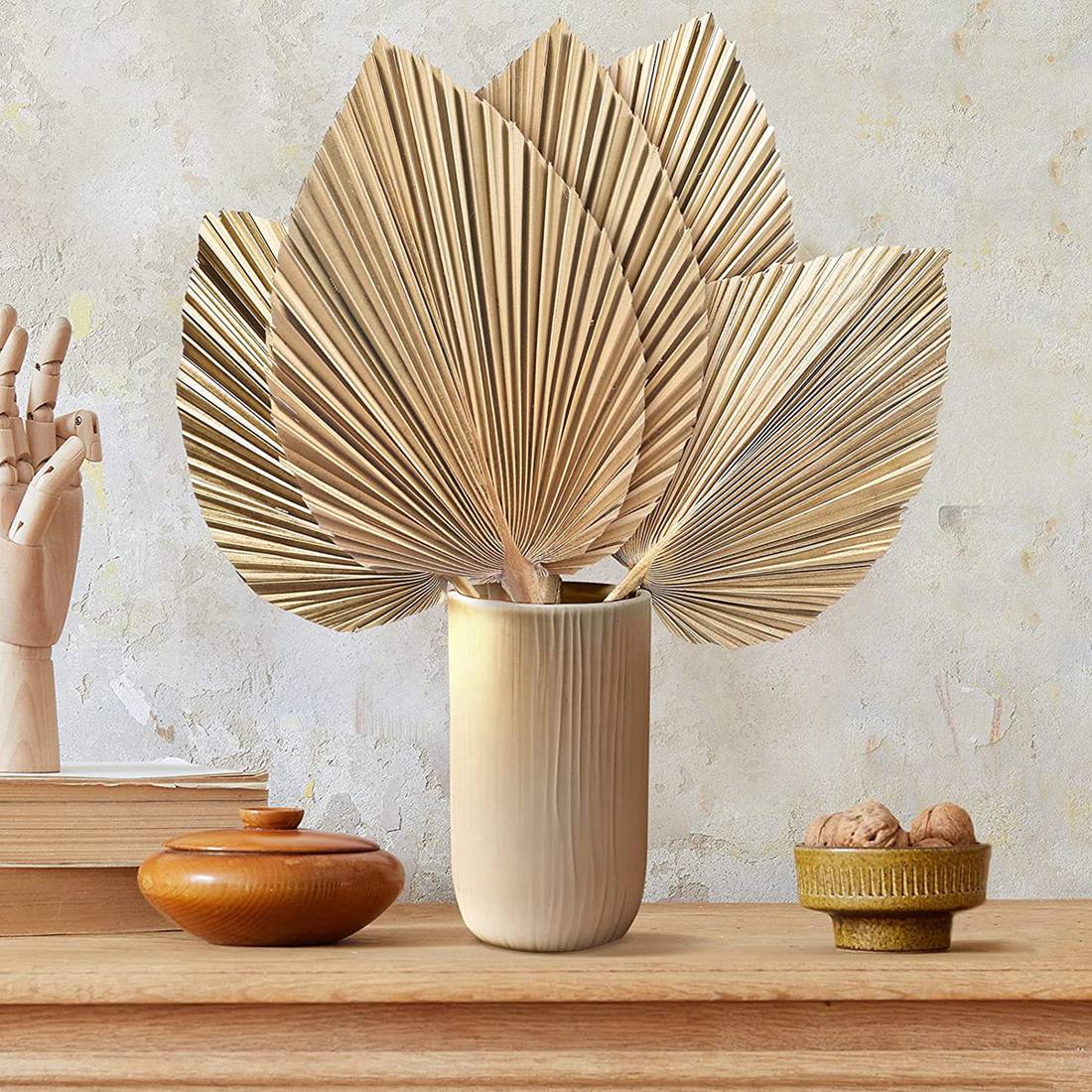5Pcs Natural Dried Palm Leaves - огляд і ціна Palm Leaf Dried
