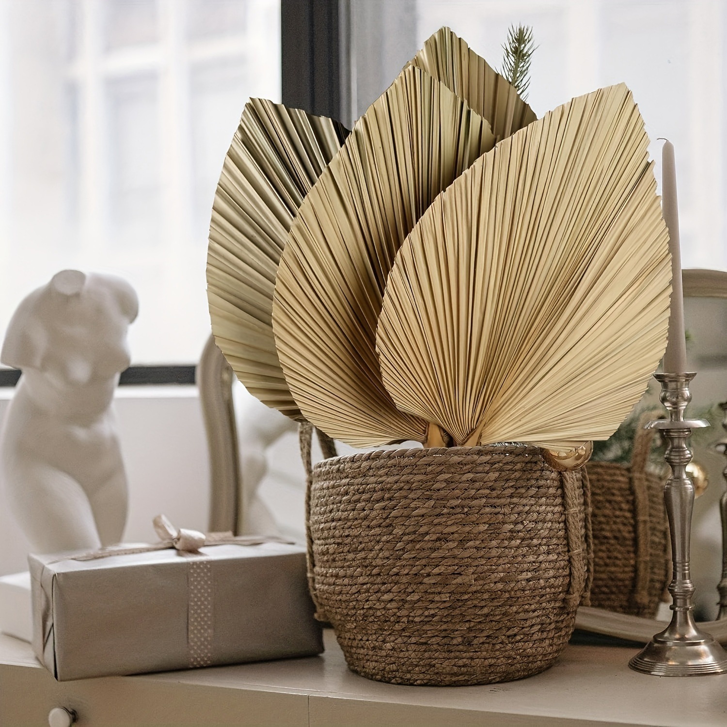 3 PCS Natural Dried Palm Leave - огляд і ціна Palm Leaf Dried