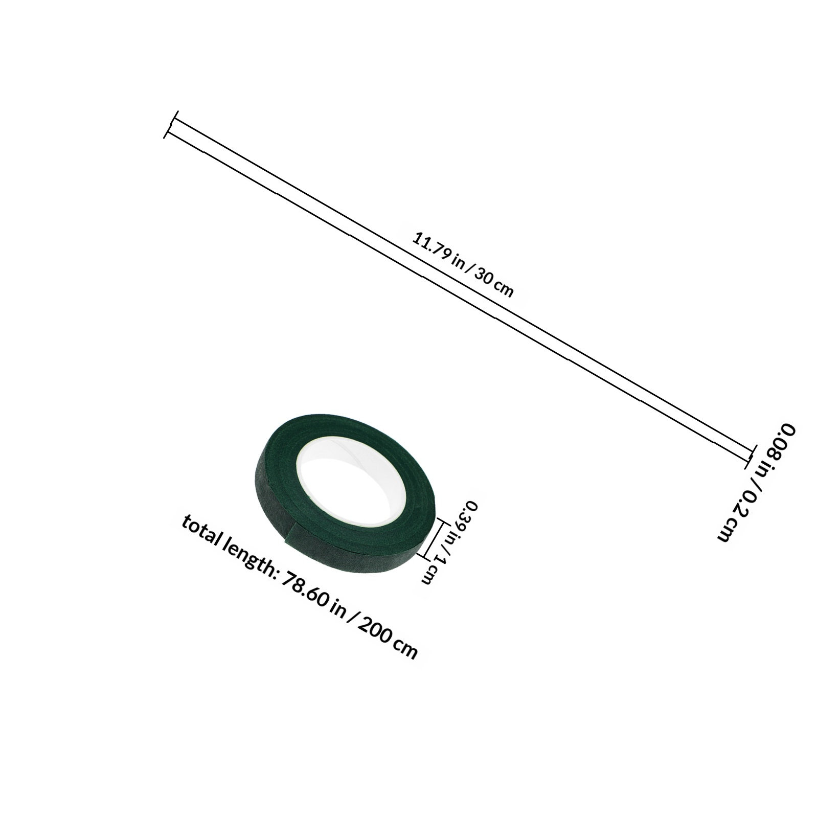 1Set Green Floral Tape Roll Pl - огляд і ціна Anda Florist Supply