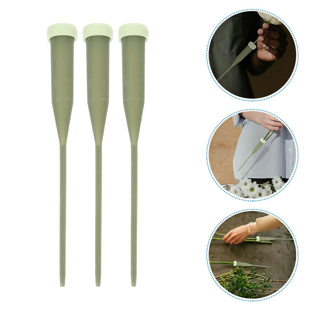 100Pcs Sturdy Plastic Floral W - огляд і ціна Stem Extender Tube