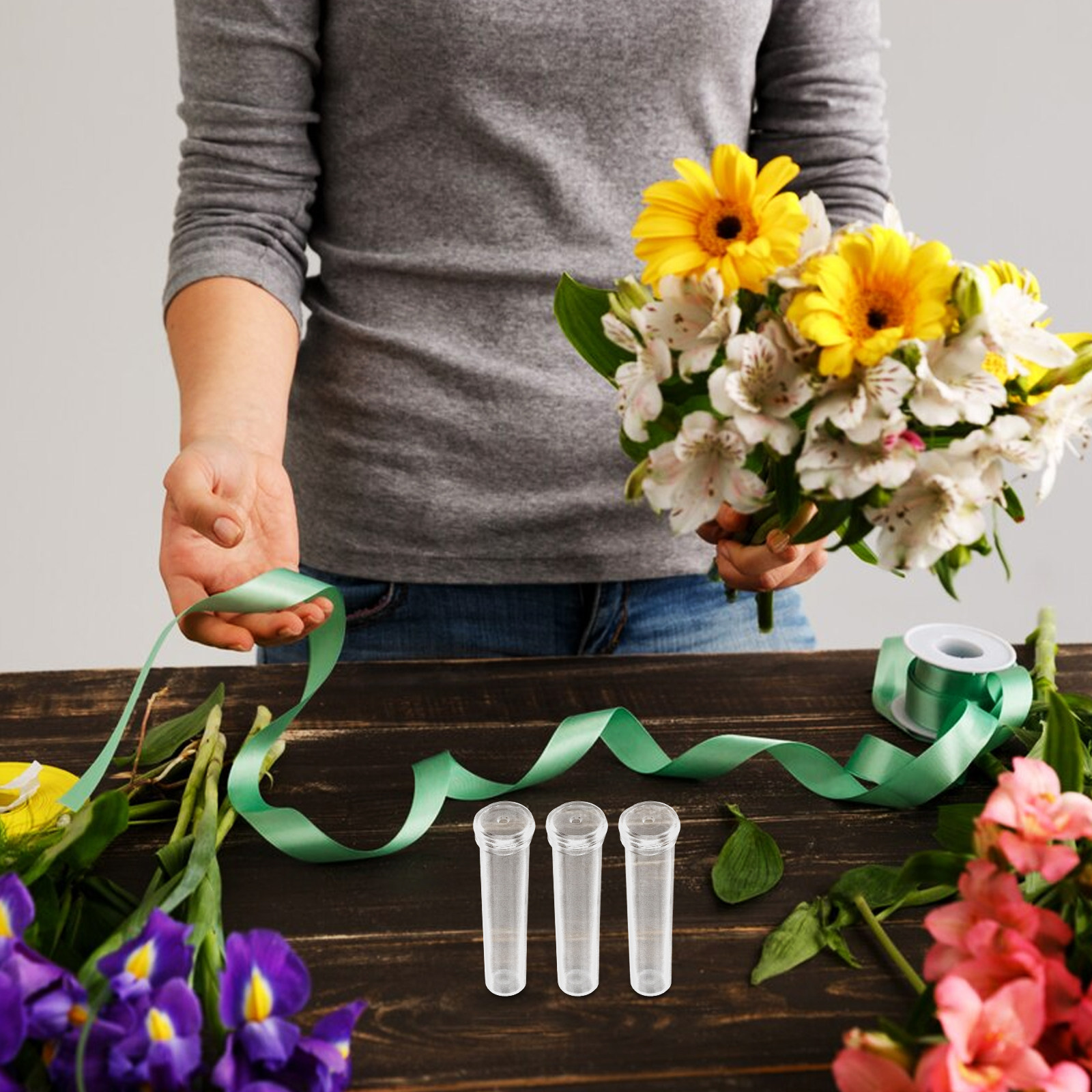 200Pcs Flower Water Tubes Plas - огляд і ціна Anda Florist Supply