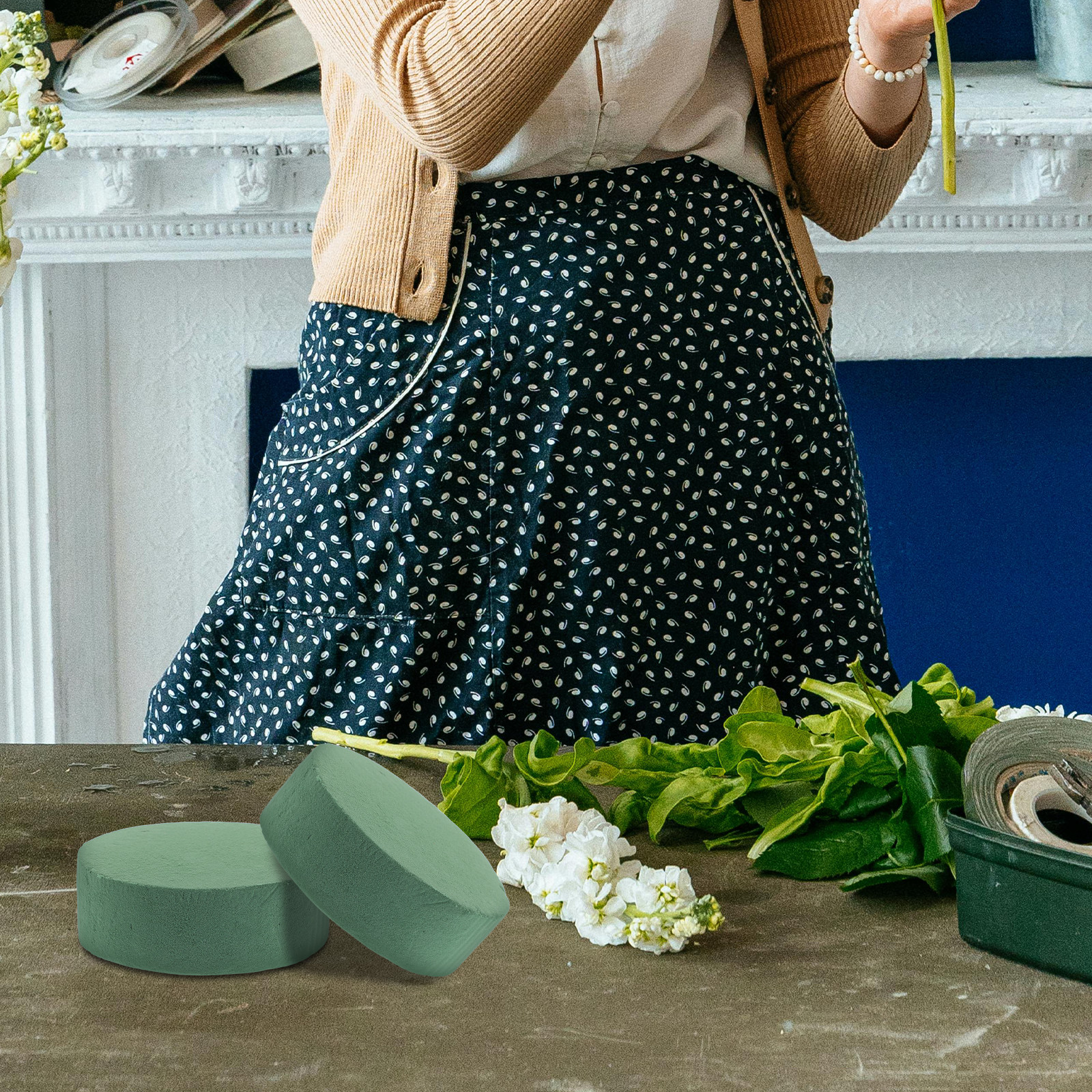 6Pcs Round Floral Foam Blocks  - огляд і ціна Anda Florist Supply