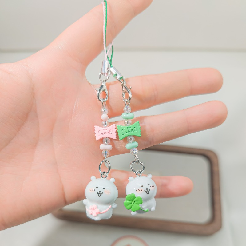 Cute Beaded Phone Strap Pink G - огляд і ціна Florist Supplies