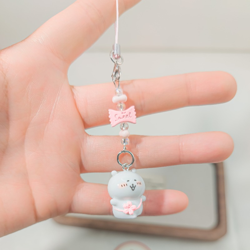 Cute Beaded Phone Strap Pink G - огляд і ціна Florist Supplies