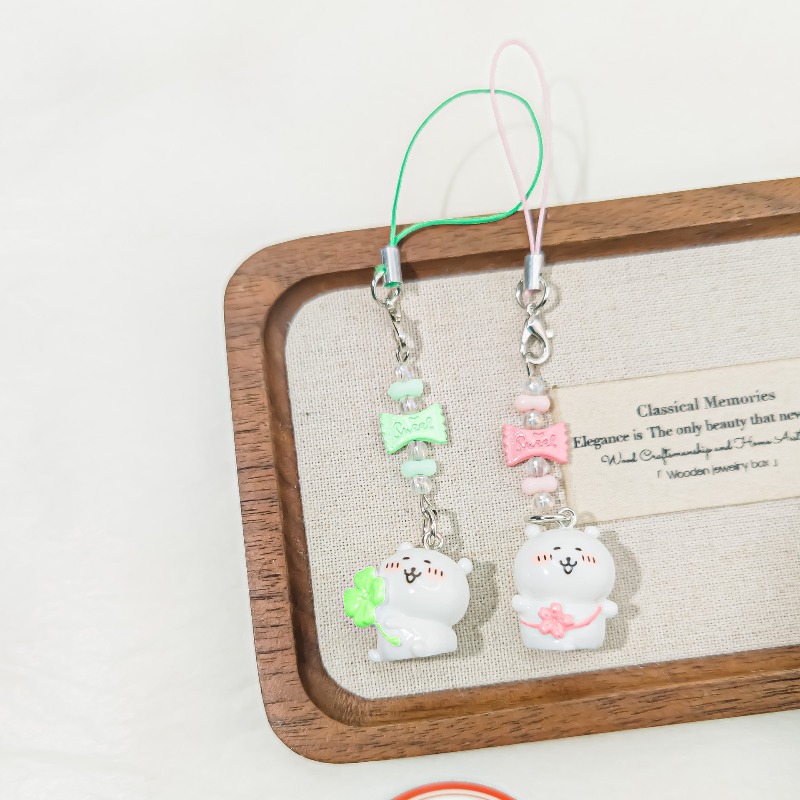 Cute Beaded Phone Strap Pink G - огляд і ціна Florist Supplies