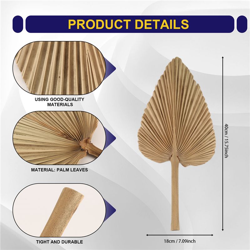 ABKO-6PCS Dried Palm Leaves Na - огляд і ціна Palm Leaf Dried