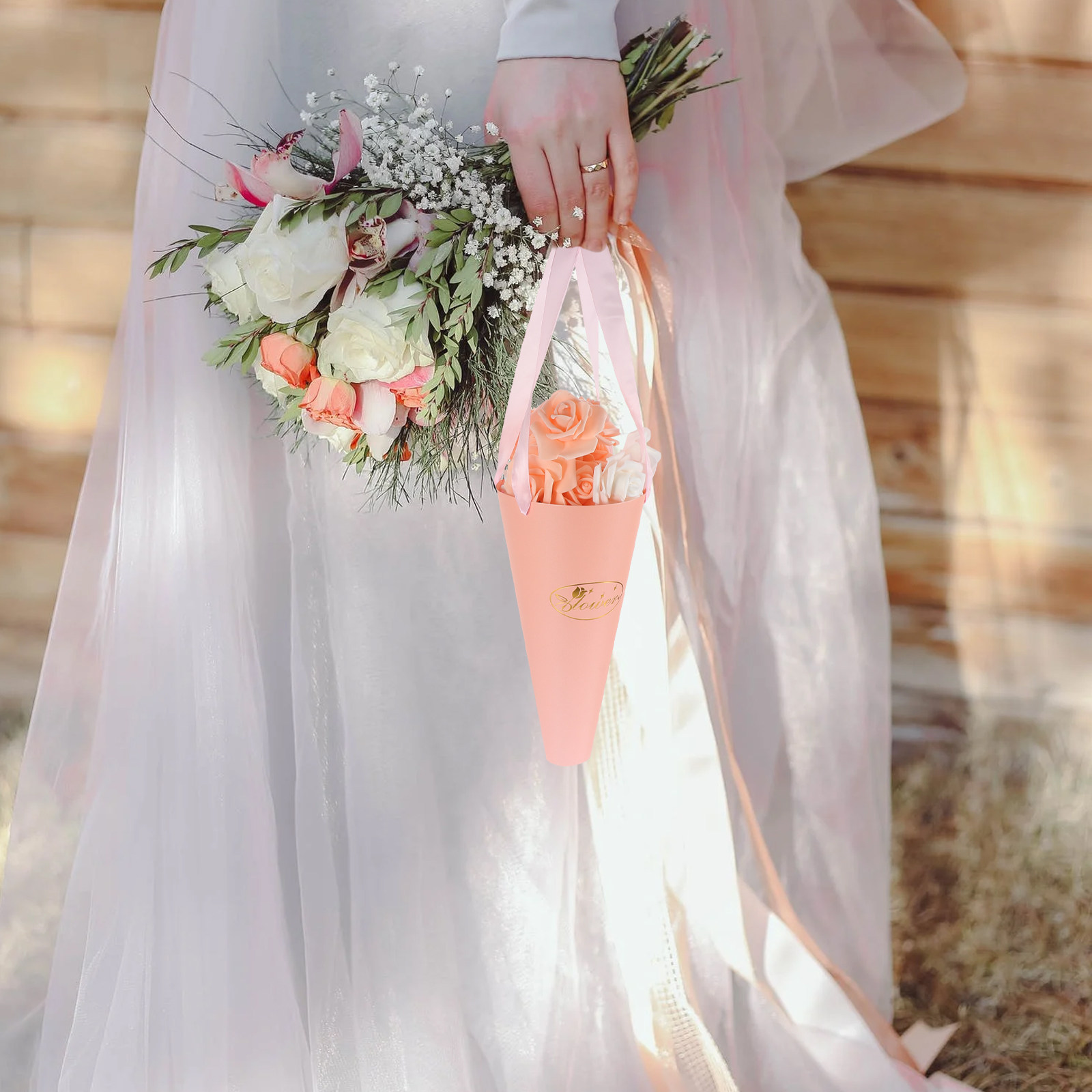 6Pcs Flower Bouquet Bags Chic  - огляд і ціна The Florist Supply Shop