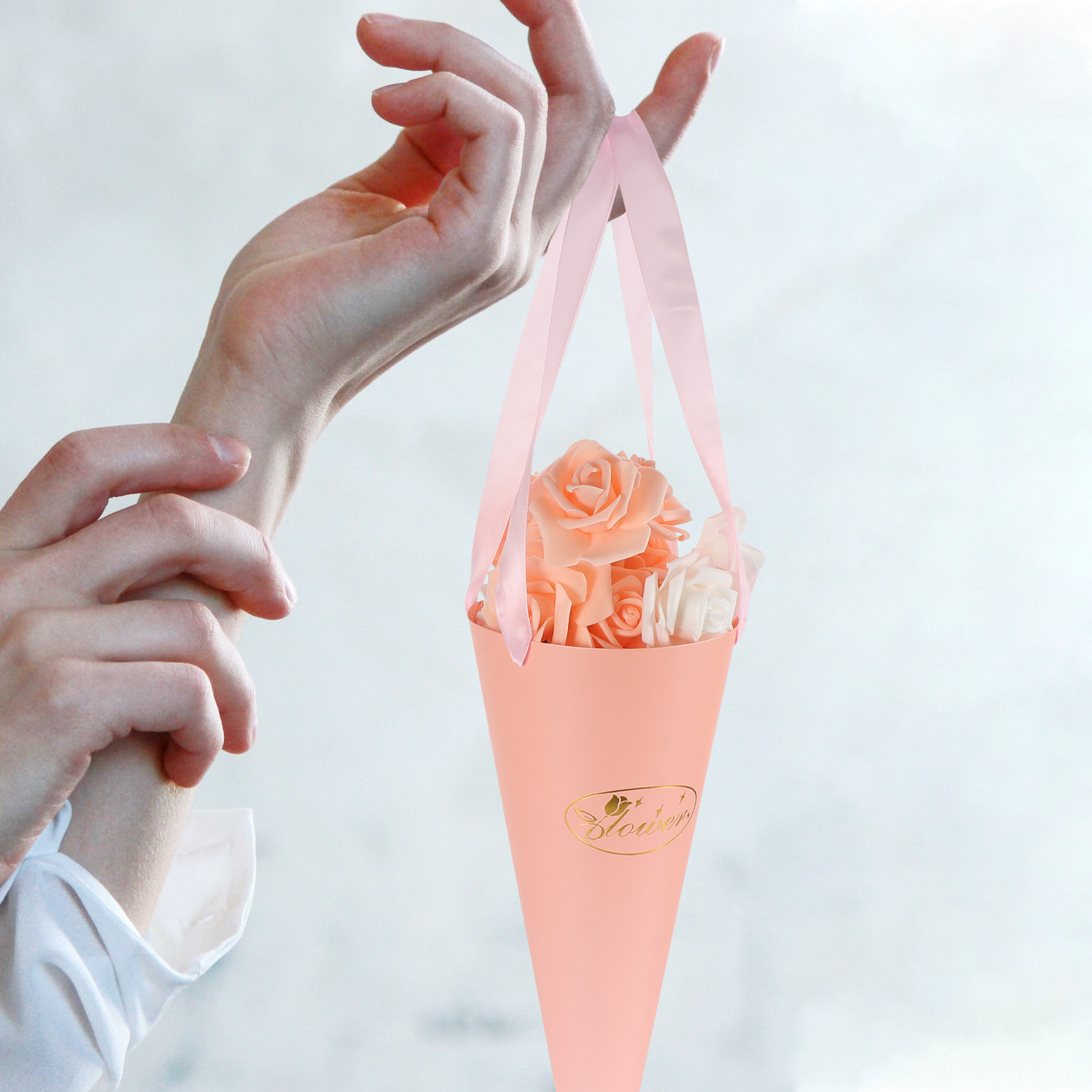 6Pcs Flower Bouquet Bags Chic  - огляд і ціна The Florist Supply Shop